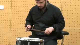 Snare drum excerpts  Alborada del Gracioso  Álvaro Cortez [upl. by Lauter]