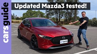 Mazda 3 2024 review Evolve SP G25 hatch  Testing the updated Toyota Corolla and Kia Cerato rival [upl. by Karie949]