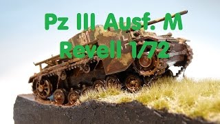 Plastikmodellbau Ps  Pz III Ausf M  Revell 172 [upl. by Kenny]