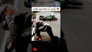 zx10r learn fail 🤯  zx10r almost crash 💔😭 crash zx10r motovlog shortvideo [upl. by Seessel]