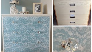 How To Beautiful Transformation Using Lace Painting  DIY Home Tutorial  Guidecentral [upl. by Adolphus]