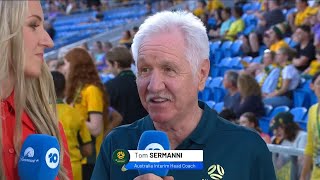 quotIt wasnt a game for the faintheartedquot Matildas Coach Tom Sermanni [upl. by Chessa]