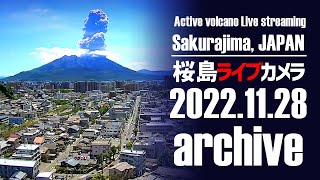 【LIVE】上野城ライブカメラ 桜島と鹿児島市内  Sakurajima and Kagoshima city in Japan  Vulcão com câmera ao vivo [upl. by Hemphill]