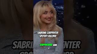 Sabrina Carpenters Espresso BREAKS spotify records [upl. by Carnay]