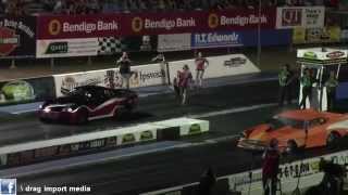 APSA OUTLAW 105 FINAL 2014  WADE WAGSTAFF VS COLLIN WILLSHIRE  V8 VS TURBO 4 CYLINDER [upl. by Arturo]