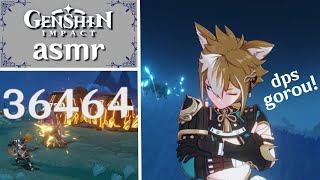 building physical dps gorou ♡ genshin impact asmr [upl. by Finnigan239]