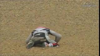 Moment Crash Nicky Hayden with Dani Pedrosa [upl. by Stargell]