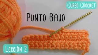 Crochet para principiantes punto bajo [upl. by Esinahs784]