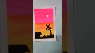 Landscape painting ideas shortfeed art pant viral triending shorts artshorts to Radhe Radhe 🙏 [upl. by Lesser]