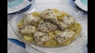 Bakalar na bijelo recept Cod Fillets Recipes Sašina kuhinja [upl. by Reckford]