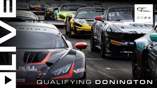 LIVE  Qualifying  Donington Park  2024 British GT [upl. by Andria]