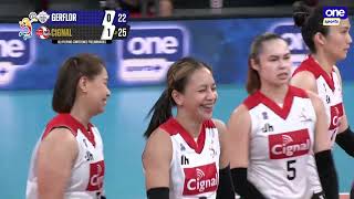 Cignal edges Gerflor in set 1  2023 PVL AllFilipino Conference [upl. by Aimej]