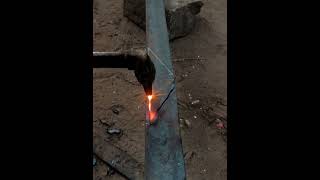 cutting a angle with Gas cutter gascutting shorts [upl. by Rosen664]