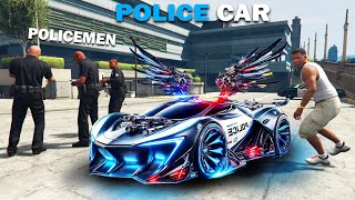 Franklin Stealing Police Fastest Supercar in GTA 5   Techerz [upl. by Aicire]