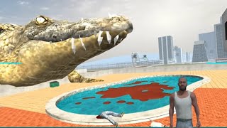 Franklin city come on Crocodile 🐊🐍 Indian bike driving 3d game [upl. by Araeit257]