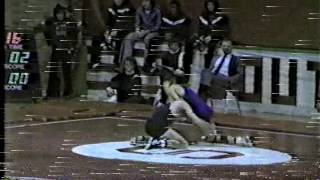 IHSAA Wrestling 1987 1988 Muncie South Invitational 112 lbs Lance Ellis Cathedral vs Shephard Marion [upl. by Ettebab627]