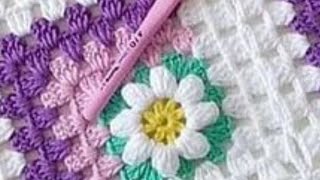 ❤ iedereenkanhaken haken crochet tutorial Granny Squares bloem DIY Nederlands beginners [upl. by Arimay75]