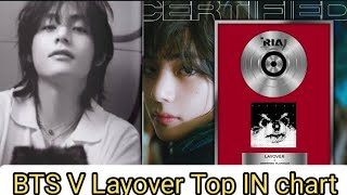 BTS V Layover Top In Chart  BTS V Layover Sold 250000 Copies [upl. by Jerman]