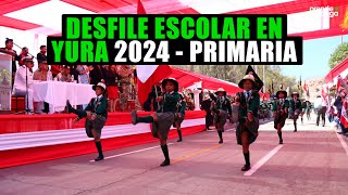 Arequipa Desfile escolar por Fiestas Patrias en YURA  Nivel primario VIDEO COMPLETO 2024 [upl. by Tisbe]