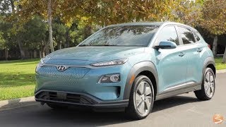 2019 Hyundai Kona Electric Crossover First Drive Video Review [upl. by Eleirbag]