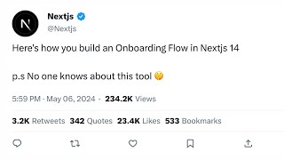 How To Build A Clean Onboarding Flow in Nextjs 14 [upl. by Llenrev]