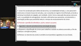 Resolução de Questões Penal 39 [upl. by Nine]