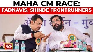 Maharashtra CM Race Eknath Shinde And Devendra Fadnavis Emerge As Frontrunners  India Today [upl. by Aisereht896]