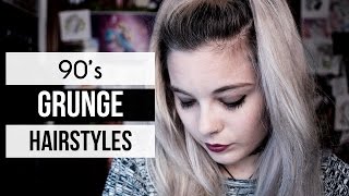 10 GRUNGE HAIRSTYLES  90s [upl. by Dulcy]