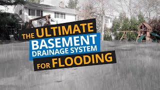 The Perfect Solution For Basement Flooding  The Ultimate Drainage System [upl. by Neveda]