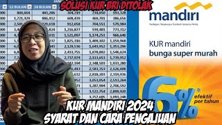 KUR MANDIRI 2024 SIAP DILUNCURKAN SIMAK SYARAT DAN CARA PENGAJUAN KUR MANDIRI 2024 SEBELUM KEHABISAN [upl. by Laroc122]