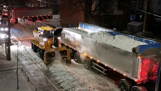 Larue 7460  Detroit Diesel 12V71 Sound  Montreal Snow Removal 2024 [upl. by Riffle]