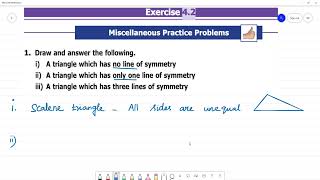 6 TN Maths Term III 4SYMMETRY Exercise 42 1 Draw and answer the following [upl. by Gonzales]