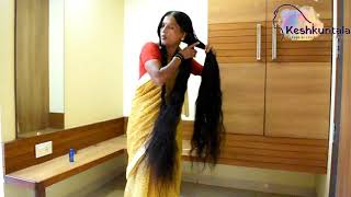 Keshkuntala Presents Rapunzel J2 Making Twin BraidsPlates Of Very Long Oiled Hair [upl. by Good]