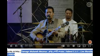 Tamagn Muluneh Mezmur ዘማሪ ታማኝ ሙሉነህ Halwot E U C Live Worship 2024 [upl. by Eillo555]