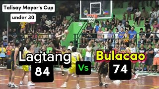 Lagtang 84 vs Bulacao 74  Talisay Mayors Cup under30 [upl. by Naehgem]