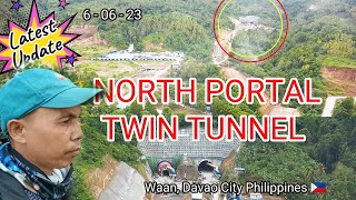 newupdate DPWH DAVAO  NORTH PORTAL TWIN TUNNEL amp BYPASS ROAD megaproject buildbuildbuildproject [upl. by Herrmann]