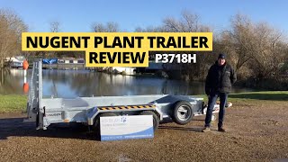 Nugent P3718H Plant Trailer 123 x 61  375cm x 187cm 3500kg MGW FULL REVIEW [upl. by Inalan]