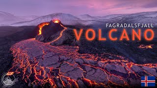 ICELANDIC VOLCANO ERUPTION 4K  Flying through the lava [upl. by Tonry]