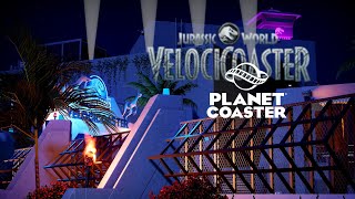 Jurassic World VelociCoaster Night Front POV  Universals Islands of Adventure Planet Coaster [upl. by Val]