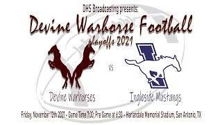 Warhorse Football BiDistrict Playoff vs the Ingleside Mustangs [upl. by Yrro290]