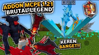 ADDON BRUTAL LEGEND MCPE 120121 TERBARU ADDON SENJATA LEGENDARIS MCPE 121 [upl. by Ettennor379]