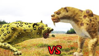 Leopard vs Dinofelis  SPORE [upl. by Une]