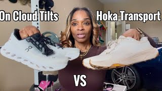 ON CLOUD TILT VS HOKA TRANSPORT walking fitness hoka workout sneakers oncloud running [upl. by Wolsniw397]