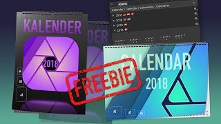 Kalender 2018 Freebies  Affinity Designer amp Affinity Photo [upl. by Harcourt891]