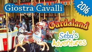 Giostra cavalli Gardaland giro sullattrazione per bambini [upl. by Odlanor]