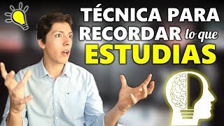 Técnica para RETENER fácilmente todo lo que ESTUDIAS y a largo plazo [upl. by Tjader892]