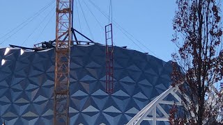 Weitere Schienen Eurosat Baustelle 13022018 Europapark Neuheit 2018 [upl. by Eciryt]