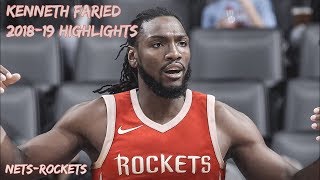 Kenneth Faried 201819 Season Highlights HD [upl. by Nahseez523]