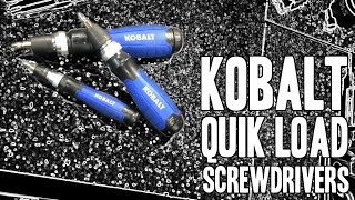 Kobalt QL3 Quik Load Screwdrivers [upl. by Abby243]