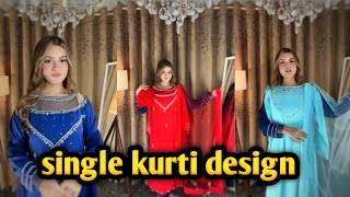 single kurti design collaction  bridal single kurti collection [upl. by Elidad945]